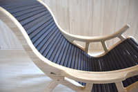 Fauteuil à bascule moderne et confortable avec ottoman, canapé inclinable de luxe en bois de Paulownia, mobilier de maison antibactérien pour salon