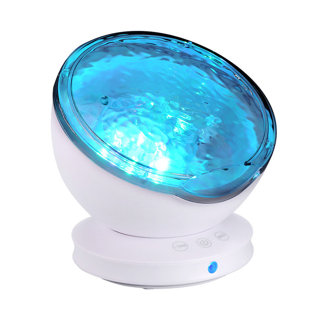 Remote Control HypnosIs Romantic Colorful Ocean Wave Projector LED Starry Night Light Speaker Lamp
