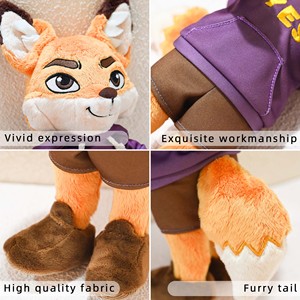 Mascotte NFC Aziendali Personalizzate, Peluche con Articolazioni Flessibili e Vestiti Rimovibili, Giocattolo di Peluche a Forma di <span class=keywords><strong>Volpe</strong></span> Cartoon - Product Image 2