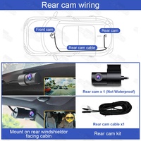 Caméra de tableau de bord cachée 4K UHD pour modèles BMW E60/E92/E93/E83/E70/E72, contrôle par application, WIFI, capteur G, enregistrement en boucle, garantie 1 an
