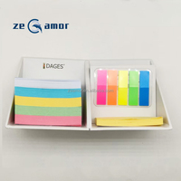 Bloc-notes autocollants personnalisés avec logo Zeamor, ensemble de notes adhésives pour les entreprises et les écoles