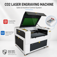 Machine de gravure laser CO2 haut de gamme modèle 1080 9060 pour acrylique, bois, cuir, caoutchouc, contreplaqué, papier, verre, certifiée CE