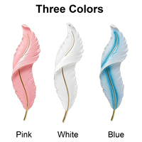 Applique murale LED à plumes dimmable, moderne, à couleur réglable, pour salon, chambre, hôtel, éclairage décoratif