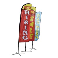 Drapeau à plumes imprimé sur mesure, publicité extérieure, drapeau de plage, drapeau promotionnel pour les événements sportifs