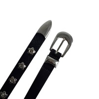 Ceinture en jean unisexe au design original avec accents floraux et boucle ardillon en alliage – Nouvel accessoire de mode 2025