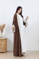 Abaya Kimono ouverte pour femmes musulmanes, coupe ample, design spécial, mode modeste, logo personnalisé OEM, pour un usage quotidien