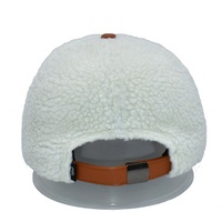Gorra de béisbol de invierno cálida de lana de 6 paneles a la moda personalizada, gorra de béisbol con visera de piel sintética al por mayor