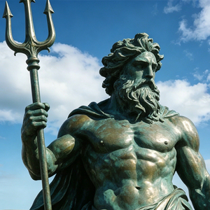 Precio al por mayor: Escultura de bronce de Poseidón a tamaño real para jardín, Dios del mar, fuente de agua. - Product Image 2