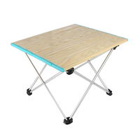 Table pliante portable en alliage d'aluminium, légère, pour le camping en plein air