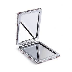 China Factory Metal Makeup <b>Compact</b> Belt Diamond <b>Mirror</b> Sublimation Printed Pocket <b>Mirror</b> - Product Image 4