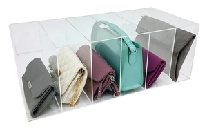 Nouvelle conception 2026 : Boîte de rangement transparente en acrylique de luxe moderne, amovible et autoportante pour sacs à main, étui transparent pour sacs - Product Image 4