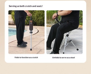 <span class=keywords><strong>Silla</strong></span> Plegable con Bastón, Bastón de Senderismo para Acampar al Aire Libre, <span class=keywords><strong>Silla</strong></span> Plegable con Bastón, Conveniente, Duradera, Modelo Popular - Product Image 5
