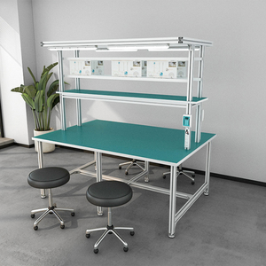 Aluminium Profielen Industriële Aluminium Magazijn Werkbank Verstelbare Computer Reparatie Werkbank Voor Assemblagelijn - Product Image 4