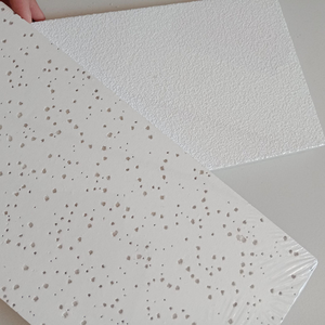 Plaques de <span class=keywords><strong>plafond</strong></span> suspendu modernes en fibres minérales pour bureaux et construction, 600x600, acoustiques - Product Image 1