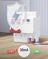 Delisi DEB9 2P3P4P Petit disjoncteur avec protection contre les fuites et capacité de coupure de 25kA pour usage domestique et industriel