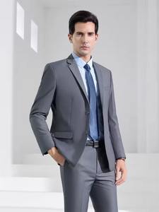 Heren Pakken Twee Stukken Gentleman Formele Zakelijke Professionele Bruiloftsjonkers <span class=keywords><strong>Prom</strong></span> Kleding Pak Voor Mannen - Product Image 5