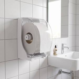 Eco Virgin Wood Pulp White <b>Mini</b> <b>Jumbo</b> <b>Roll</b> G-200 2ply 15gsm 9cm High Absorbency Strong Soft Commercial Disposable <b>Toilet</b> Tissue - Product Image 3