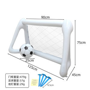 Portería de Fútbol Inflable para Niños 125x90x75cm, Portátil, Plegable, con Red de Malla Blanca, para Uso en Jardín de Niños - Product Image 3