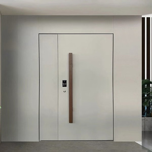 Gegoten Aluminium Handmatige Deur Voor Hal En Villa Hout En Mdf Afgewerkt Oppervlak - Product Image 6
