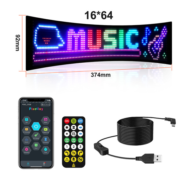 Full Color LED Advertising Screen Modules Rolling Word Light Plate Text Scrolling Electronic Display