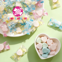 Bulk Hartvormige Munt Tafelbonbons Groothandel OEM Frisse Adem Verschillende Fruit Smaken Snoepjes Koele Munt Lieve Pers Tablet Snoep