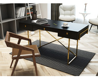 Bureau d'étude simple à la maison simple bureau et chaise bureau moderne bureau d'ordinateur avec combinaison de tiroir vente en gros
