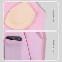 Ensemble jupe de tennis taille haute personnalisée et vêtements de pickleball respirants avec soutien-gorge de sport intégré et coussinet de poitrine pour femmes