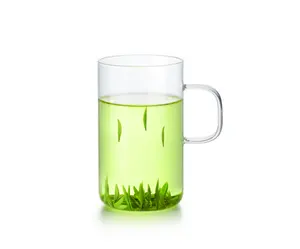 2024 Samadoyo grüner Tee Glasbecher kleiner 300 ml Kapazität Glasbecher Glasgriff Teetasse für Büro