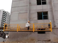 Plateforme suspendue d'occasion pour l'entretien des immeubles de grande hauteur, gondole de nettoyage de vitres, échafaudage mural en acier chinois ZLP630