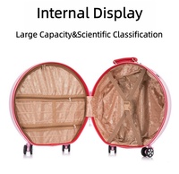 Ensemble de valises ABS 18'' portables à roulettes rigides pour enfants, bagage de voyage personnalisable avec logo, sac de voyage scolaire