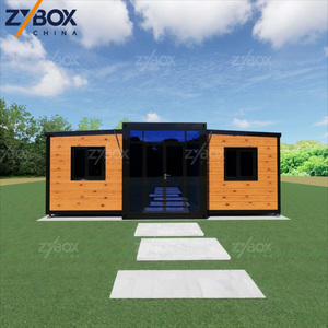 <span class=keywords><strong>Casa</strong></span> Modular Prefabricada de Lujo de 40 pies, 75 m² de Espacio Habitable, Textura de Madera, <span class=keywords><strong>Casa</strong></span> Contenedor Expandible <span class=keywords><strong>para</strong></span> el Mercado de EE. UU., Australia y Canadá - Product Image 2