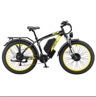 Fabricant chinois, nouveau design, vélo de montagne électrique de haute qualité de 26 pouces avec cadre en acier, batterie au lithium, moteur à moyeu arrière