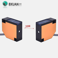 BXUAN BPJ-KK5M Relais à montage encastré à cinq sorties avec détecteur de proximité à distance de détection de 5 m, capteur photoélectrique optique 10-30V