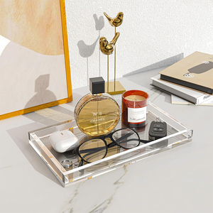 Tùy chỉnh Acrylic Khay lưu trữ trong suốt hiển thị giá món tráng miệng và bánh mì khay hiển thị cabinetcustomized logo nhà máy bán buôn - Product Image 5