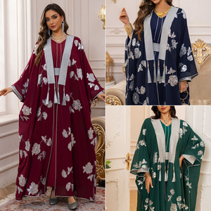 ชุดเดรสมุสลิมสำหรับผู้หญิงเสื้อคลุมปักลายแนวตะวันออกตอนกลางของมุสลิมเสื้อคลุมมุสลิมสำหรับผู้หญิง462 - Product Image 2