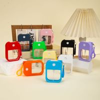 Étui de transport pour flacon de parfum en silicone avec crochet, durable, portable, anti-fuite, atomiseur, capacité de 38 ml pour huiles essentielles
