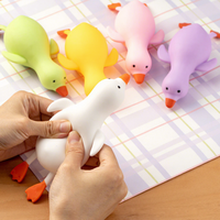 Jouet Squishy Géant Canard Jaune Extensible – Jouet Anti-Stress Amusant pour Enfants – Cadeau Décompression Anxiété