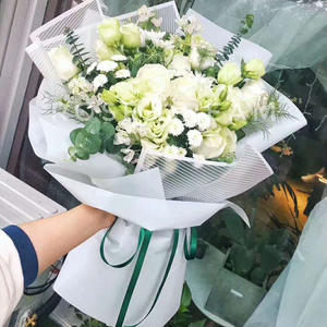 러브 라인 인쇄가있는 클래식 멀티 컬러 옵션 포장지 꽃 꽃집 랩 용지 - Product Image 5