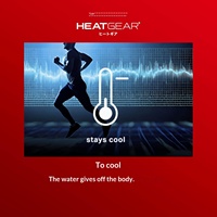 Sous-vêtement thermique en polaire UA HeatGear pour homme, à compression, manches longues, col ras du cou