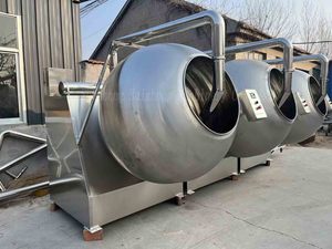Máquina de recubrimiento de azúcar de grano de café cacahuete Harina de nuez de chocolate redonda - Product Image 2