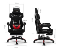 Chaise en maille de jeu de style course avancée Table Esport personnalisée de haute qualité et pour chaises de jeu Pc Mesh