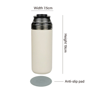 Vaso Térmico 2 en 1 con Revestimiento de Porcelana, 8 oz/240 ml, con Filtro de Acero Inoxidable, Mantiene la Temperatura Fría o Caliente - Product Image 4
