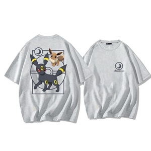 T-shirt à manches courtes en pur coton <span class=keywords><strong>Poke</strong></span>-mon Animation Joint Ibrahim pour hommes et enfants, coupe ample, tendance estivale - Product Image 6