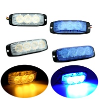 Mini Luz Estroboscópica LED Ámbar Súper Brillante para Parrilla, Sistema de Iluminación Automotriz para Camiones 12/24V, Material de Aluminio, ¡Gran Venta!