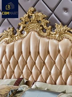 Bmmart — ensemble de lit de luxe grande taille, Structure en bois, Style de salon, bon prix