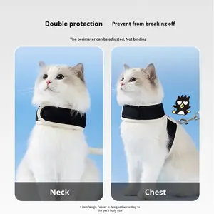 Penguin <span class=keywords><strong>Cat</strong></span> Colaboração Anti-Escape Outdoor Pet <span class=keywords><strong>Harness</strong></span> Moda Colete Acolchoado Estilo <span class=keywords><strong>Cat</strong></span> Walking Leash Sólido Legal <span class=keywords><strong>Cat</strong></span> <span class=keywords><strong>Harness</strong></span> - Product Image 3