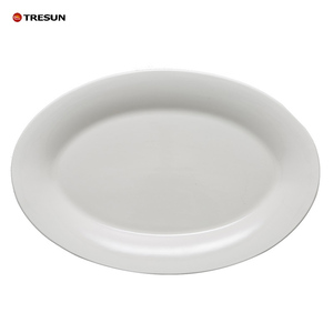 Precio al por mayor calidad superior 10 12 14 16 18 pulgadas cerámica porcelana blanca servir platos de cena de pescado ovalados para <span class=keywords><strong>restaurante</strong></span> - Product Image 6