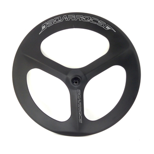 Juego de <span class=keywords><strong>ruedas</strong></span> de tres radios de <span class=keywords><strong>carbono</strong></span> para cubierta <span class=keywords><strong>tubular</strong></span> de 23mm de ancho, 70mm de profundidad, 6 pernos, freno de <span class=keywords><strong>disco</strong></span>, <span class=keywords><strong>ruedas</strong></span> de carretera delanteras M12 100mm 142mm UD mate - Product Image 5