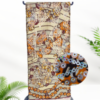 Kain Batik Brokat Premium 100% Katun Tahan Angin Bernapas Tahan Gesekan Bordir Payet 6 Yard Berat Sedang Untuk Anak Perempuan