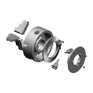 Mandrin de tour automatique HLTNC High K12-200 à 4 mors, diamètre 200 mm, 4000 tr/min, en acier trempé, mini - Product Image 6